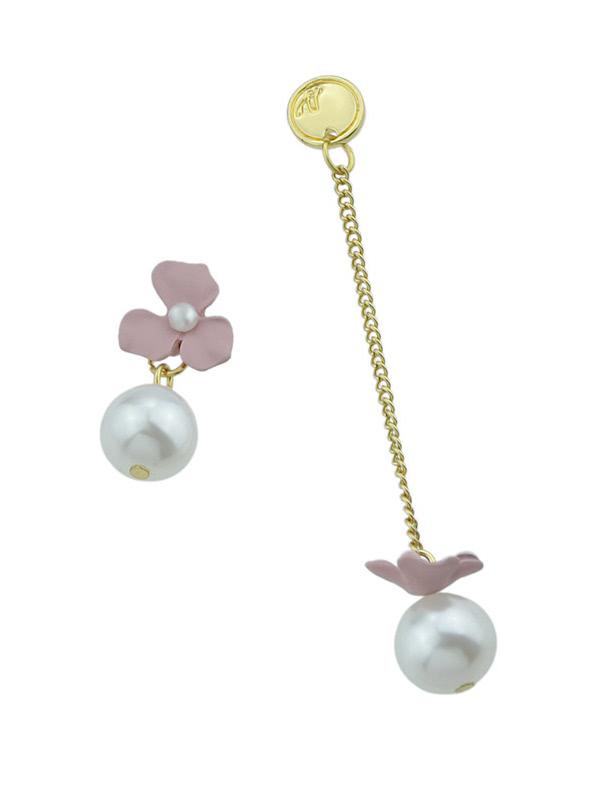 Shein Pink Pendant Pendant Asymmetrical Earrings