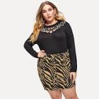 Shein Plus Laser Cut T-shirt