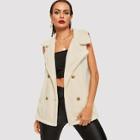 Shein Double Breasted Teddy Vest