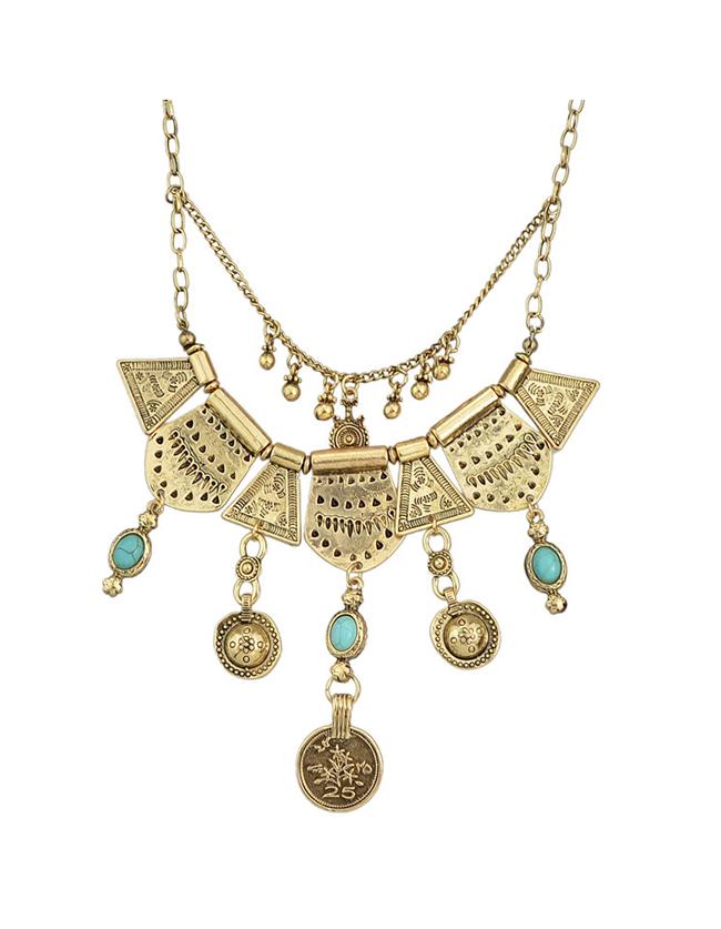 Shein Gold Chunky Statement Necklace