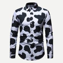 Shein Men Curved Hem Shirt