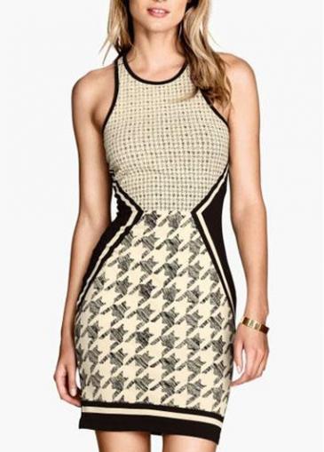Rosewe Elegant Off The Shoulder Print Design Mini Dress