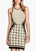 Rosewe Elegant Off The Shoulder Print Design Mini Dress