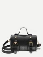 Shein Double Buckle Bowling Bag