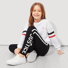 Shein Girls Letter Pattern Leggings