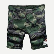 Shein Men Camo Denim Shorts
