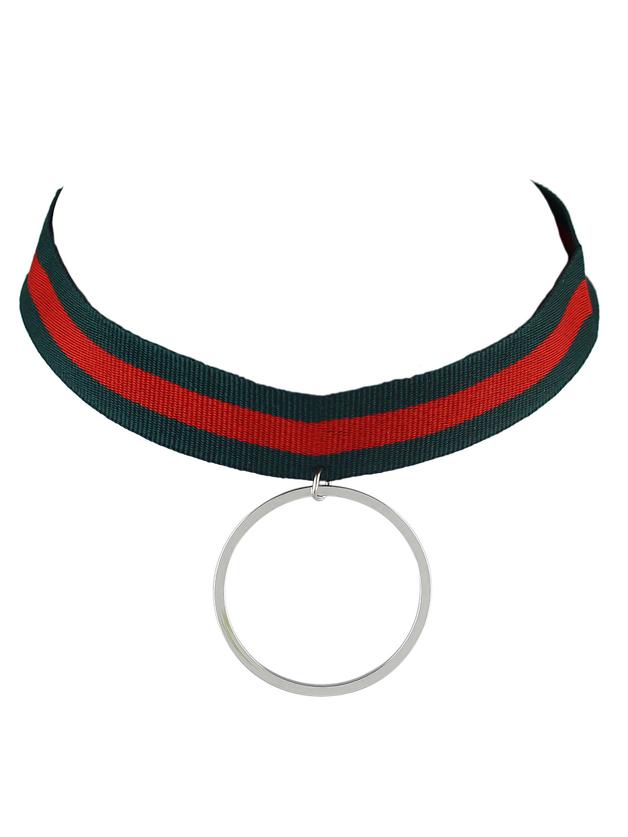 Shein Silver Color Wide Braided Rope Choker Necklaces