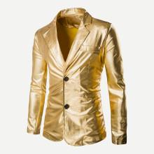 Shein Men Metallic Single Breasted Blazer