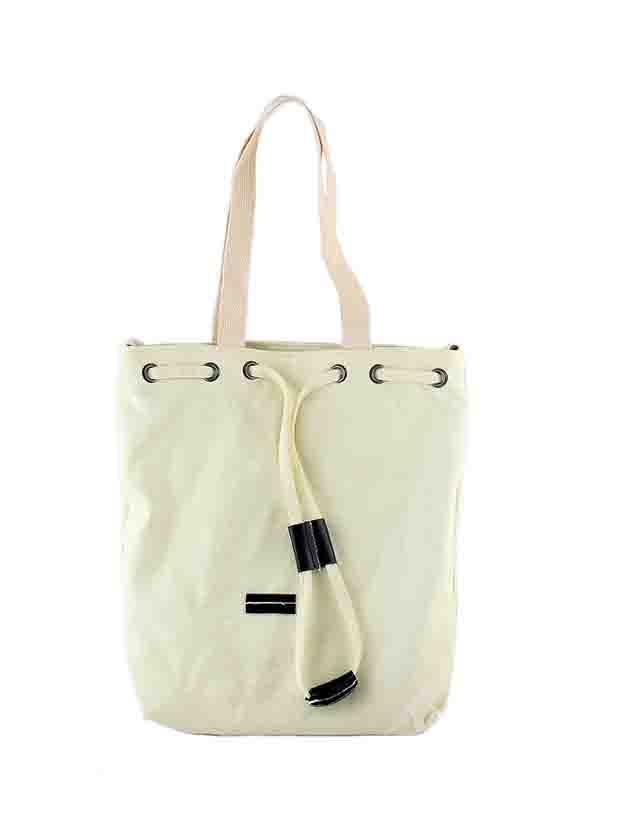 Shein Beige New Casual Big Canvas Shoulder Bag For Women
