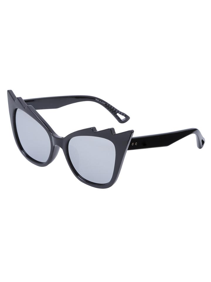 Shein Black Fashionable Cat Eye Lenses Sunglasses