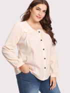 Shein Button Front Blouse