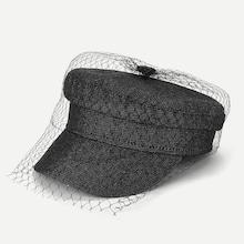 Shein Baker Boy Hat With Veil