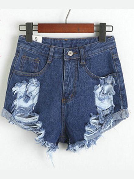 Shein Must Have High Waist Denim Shorts