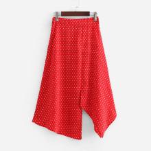 Shein Asymmetric Hem Spot Skirt