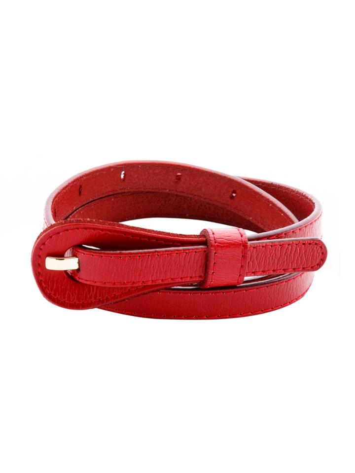Shein Red Simple Skinny Belt