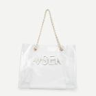 Shein Chain Handle Clear Tote Bag