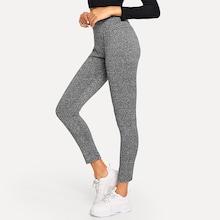 Shein Elastic Waist Space Dye Leggings