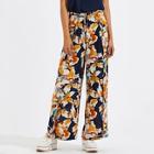 Shein Overlap Front Palazzo Leg Floral Pants