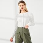 Shein Button Up Solid Top