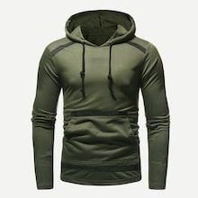 Shein Men Tape Detail Hooded Sweatshirt