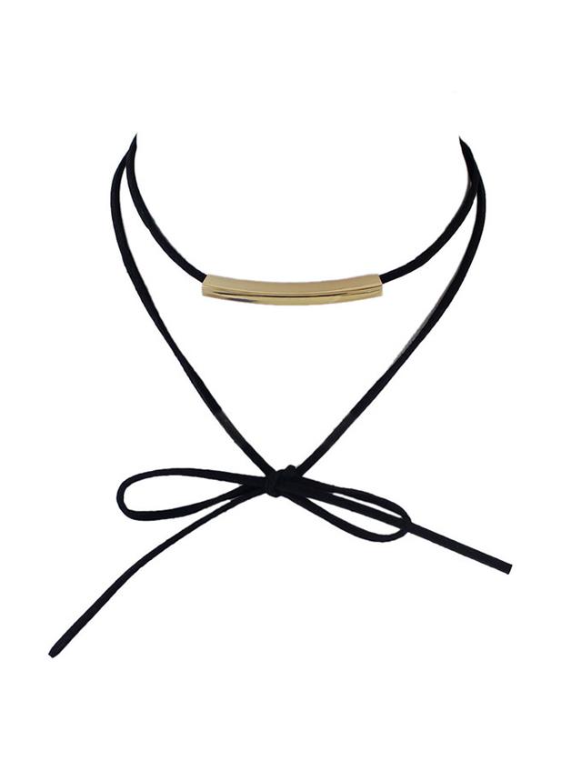 Shein Black Long  Choker Necklaces Women