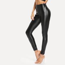 Shein Pu Slim Fit Pants