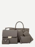 Shein Braided Trim Detail Bag Set 5pcs