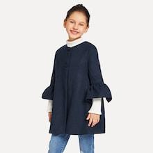 Shein Girls Bell Sleeve Coat