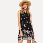 Shein Botanical Print Shell Dress