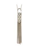 Shein Gold Plated Long Tassel Necklace
