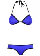 Rosewe Strap Design Blue Two Pieces Swimwear