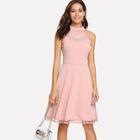 Shein Sheer Mesh Panel Dress