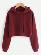 Shein Hooded Drawstring Cashmere Sweatshirt