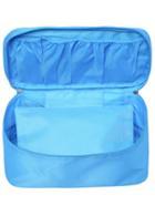 Shein Sky Blue Zipper Multifunctional Wash Bag