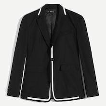 Shein Men Contrast Tape Notch Neck Blazer