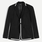 Shein Men Contrast Tape Notch Neck Blazer
