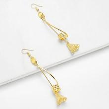 Shein Bar & Spiral Detail Drop Earrings