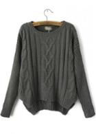Rosewe Chic Long Sleeve Knitting Wool Pullovers For Woman