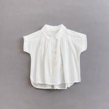 Shein Girls Dip Hem Crinkle Top