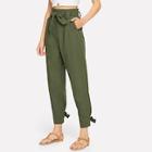 Shein Frill Detail Solid Pant