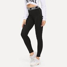 Shein Wide Waist Letter Legging