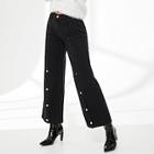 Shein Snap Button Front Jeans