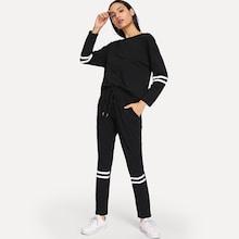 Shein Striped Tunic Top & Pants Co-ord