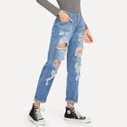 Shein Ripped Detail Jeans