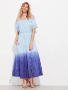 Shein Ombre Off Shoulder Tiered Dress
