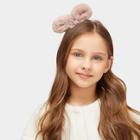 Shein Girls Fluffy Bow & Pom-pom Decorated Headband