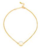 Shein Round Crystal Pendant Choker Necklace