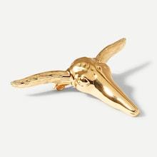 Shein Metal Bullhead Shaped Brooch