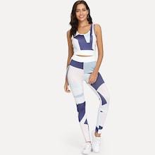 Shein Cut And Sew Tank Top & Skinny Pants Set