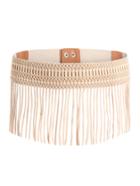 Shein Crochet Overlay Fringe Design Waist Belt